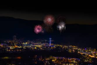 Anakeesta New Years Eve Fireworks Photo