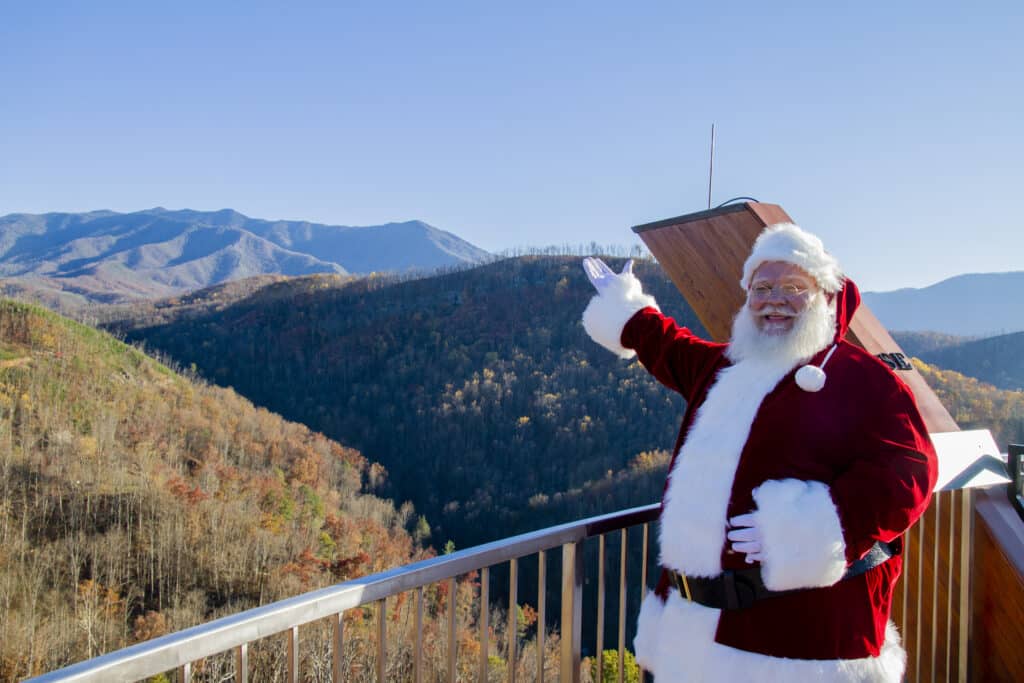 Santa on AnaVista Tower