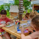 Kids enjoy crafts during Summer in the Smokies