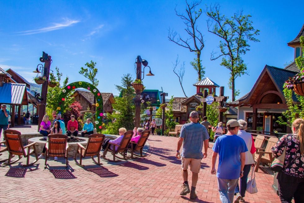 Visitors Relax in Firefly Village