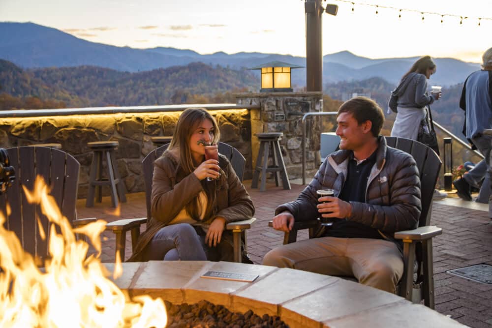 Couple at Firepit