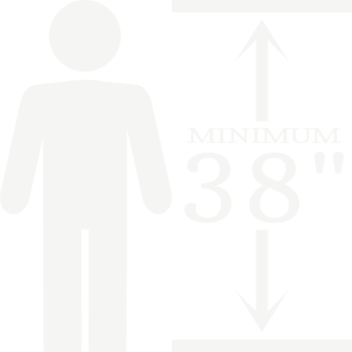 Minimum height requirement is 38 inches