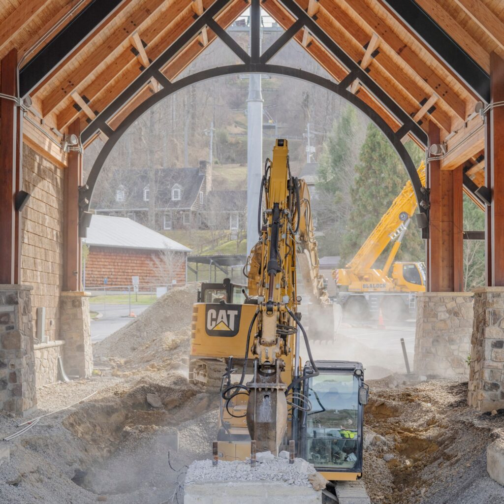 Backhoe-in-old-loading-station-at-Anakeesta