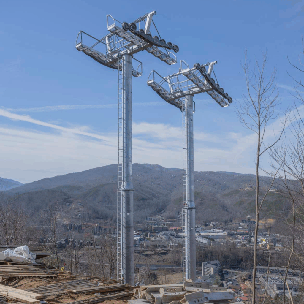 Completed Gondola Towers