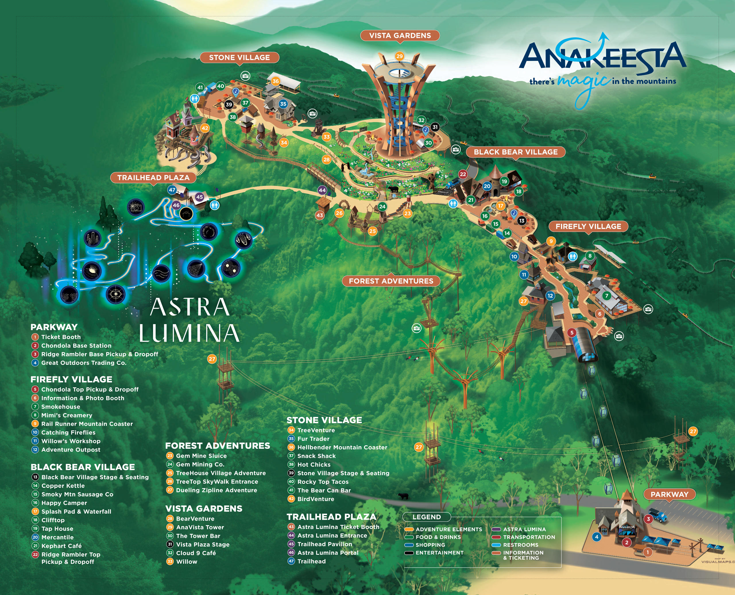 Map of Anakeesta